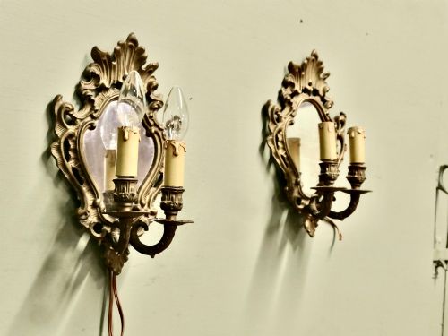 A Pair of Rococo Design Girandole