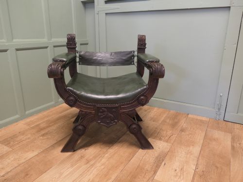 A Handsome Piece, 19th Century X Framed Desk Chair