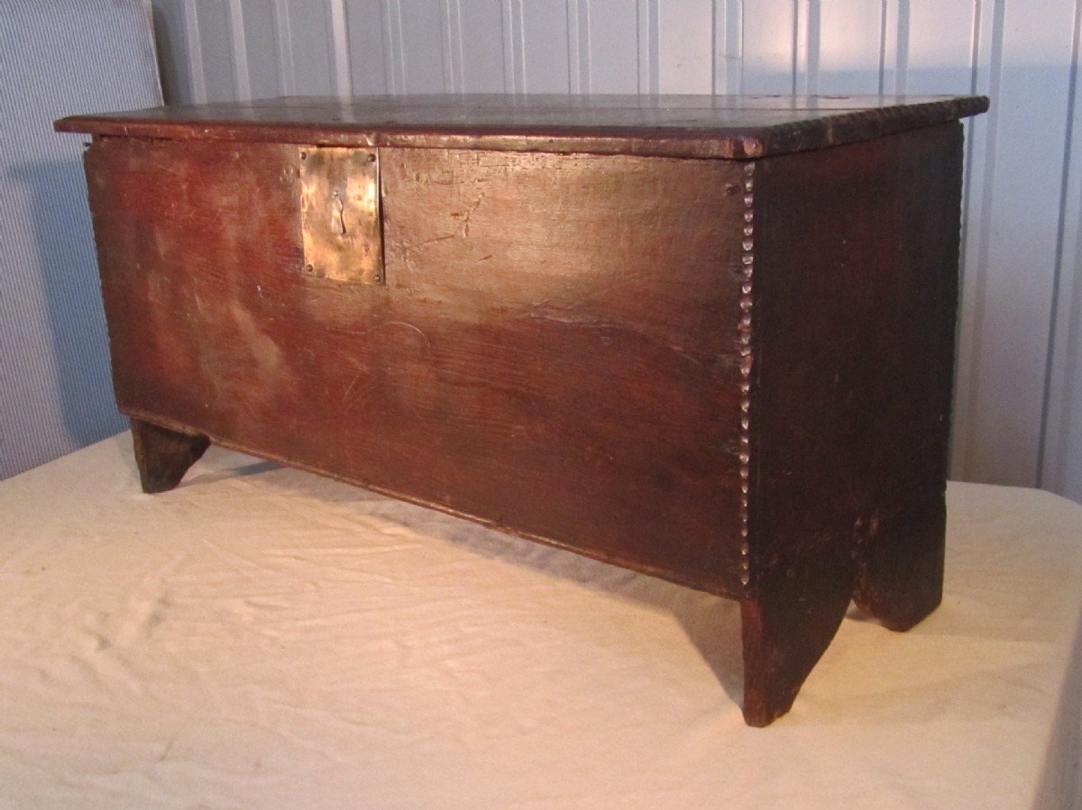 5 PLANK OAK COFFER BLANKET BOX CHEST