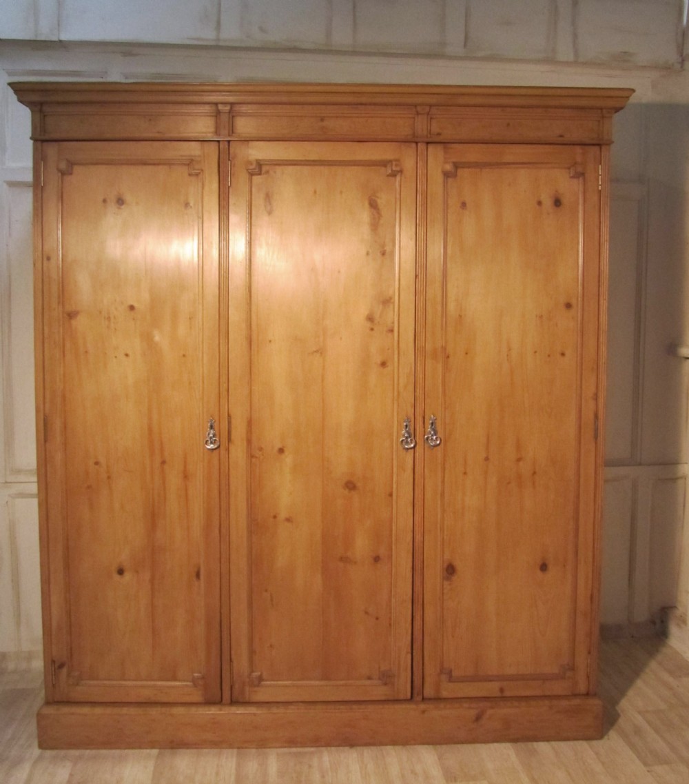 Victorian Pine Arts & Crafts Wardrobe Compactum  