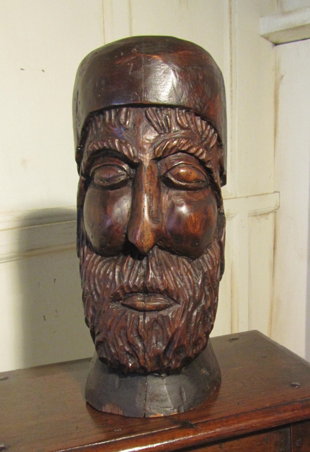 17th Century Carving of a Bearded Man