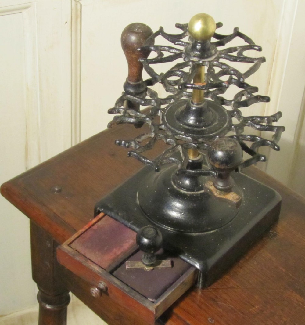Victorian Brass and Iron Rubber Stamp Stand