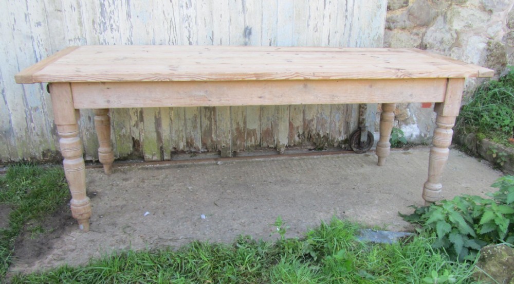 Large 19th Century Farmhouse Pine Table 