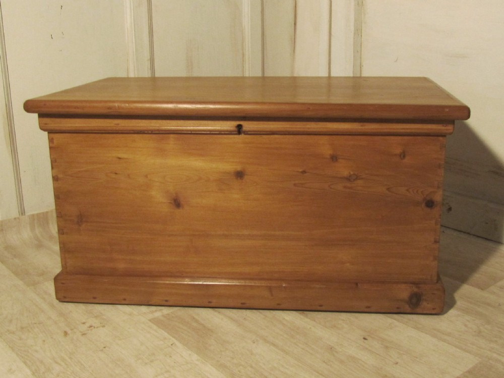 A Large Victorian Pine Blanket Box or Coffee Table