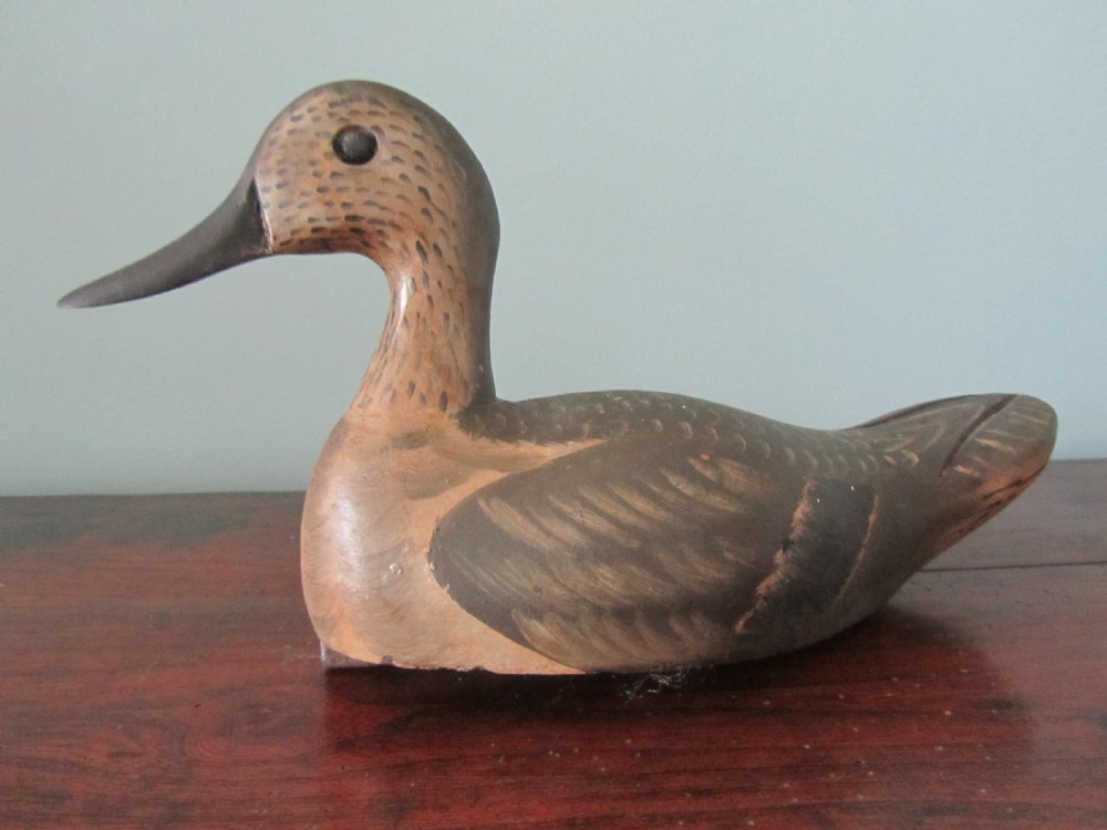 Superbly Painted and Carved  Weighted Decoy Duck