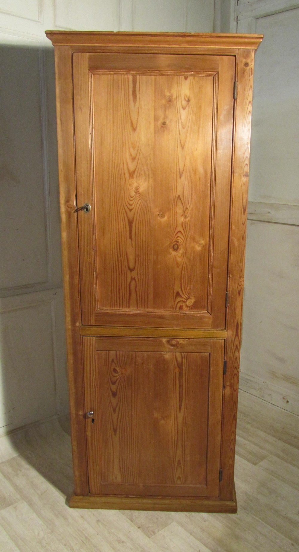 Antique Hall Pine Cupboard, Book Cupboard