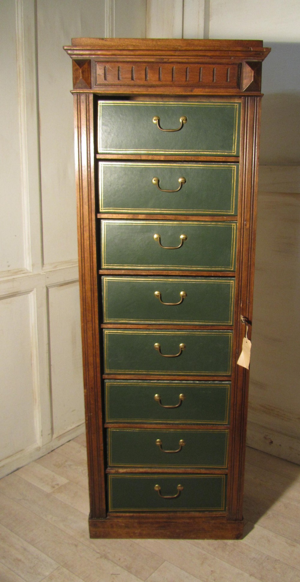 A Tall French Box Filing Cabinet, Wellington Chest