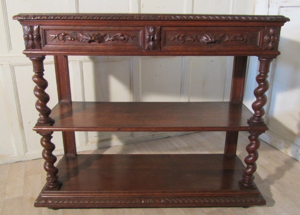 A Victorian Carved Oak buffet.