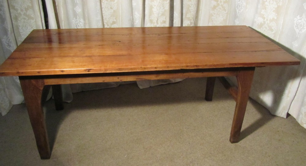 A Rustic French Farmhouse Cherry Wood Baker’s Table
