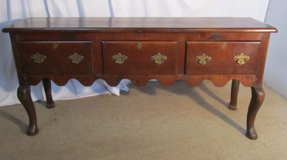 18th Century Country Oak Dresser Base