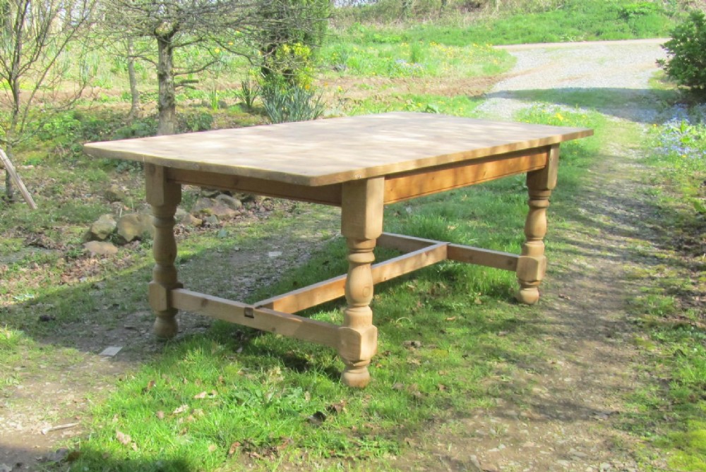 Large Farmhouse Pine Table 