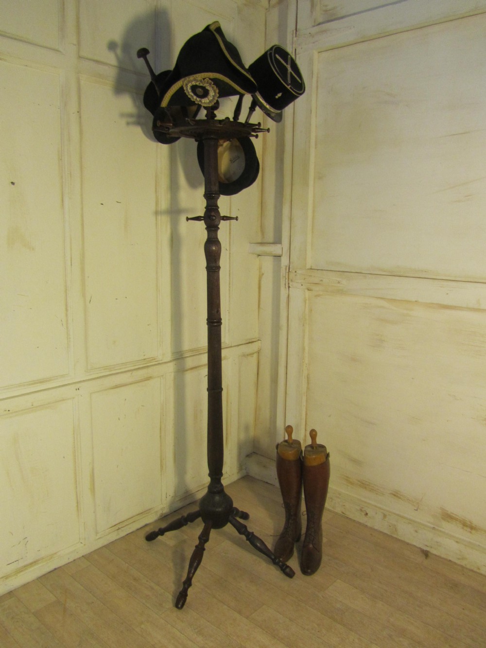 19th Century Rustic Pine Hall Stand, Hats Coats and Umbrellas 