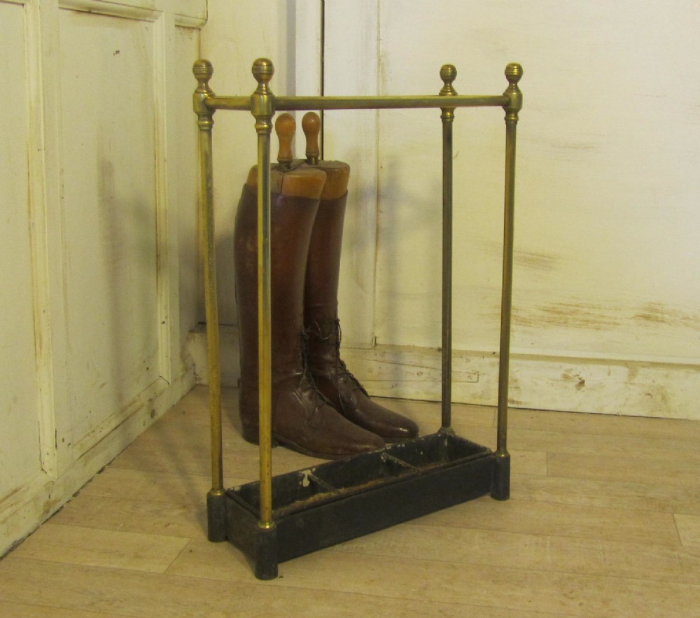 Victorian Brass and Iron Stick Stand or Umbrella Stand