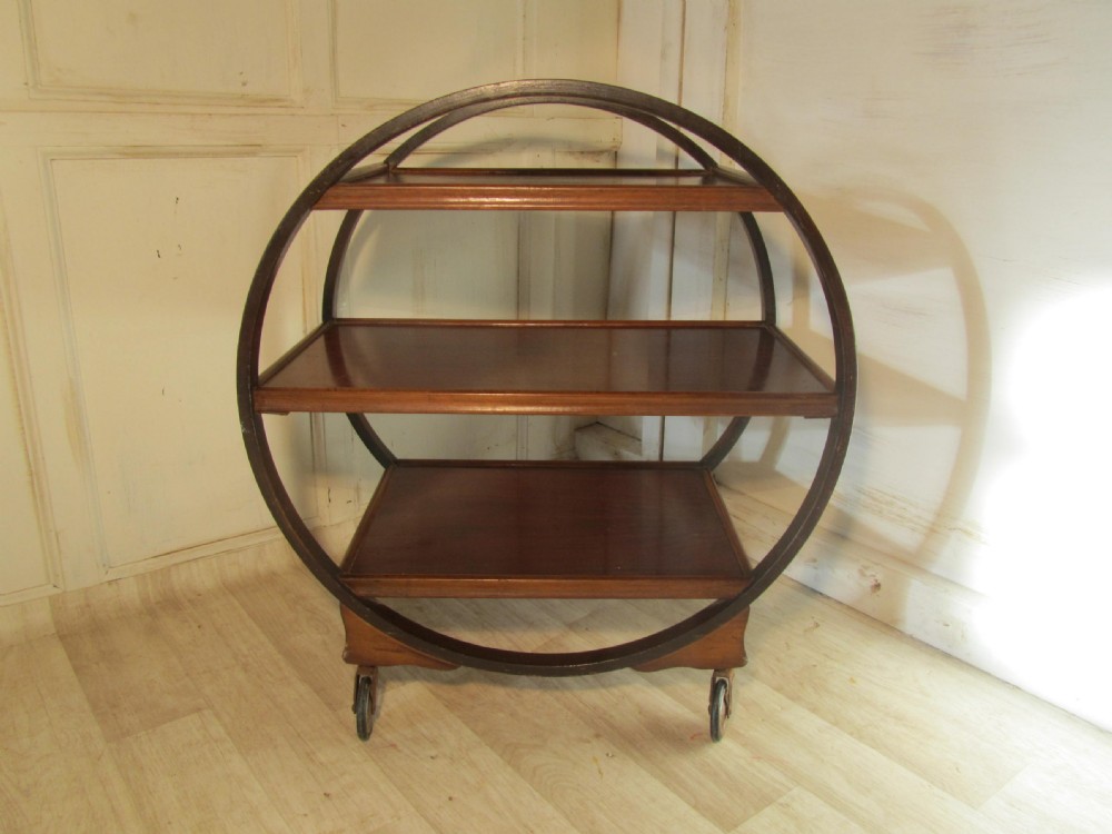 A Superb Art Deco 3 Tier Tea Trolley