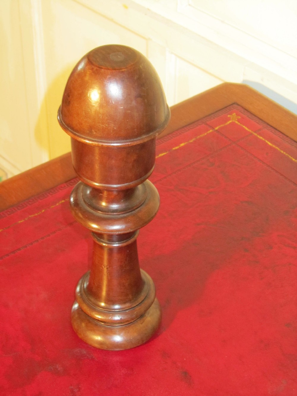 A Large French Mahogany Wig or Hat Stand Shop Display