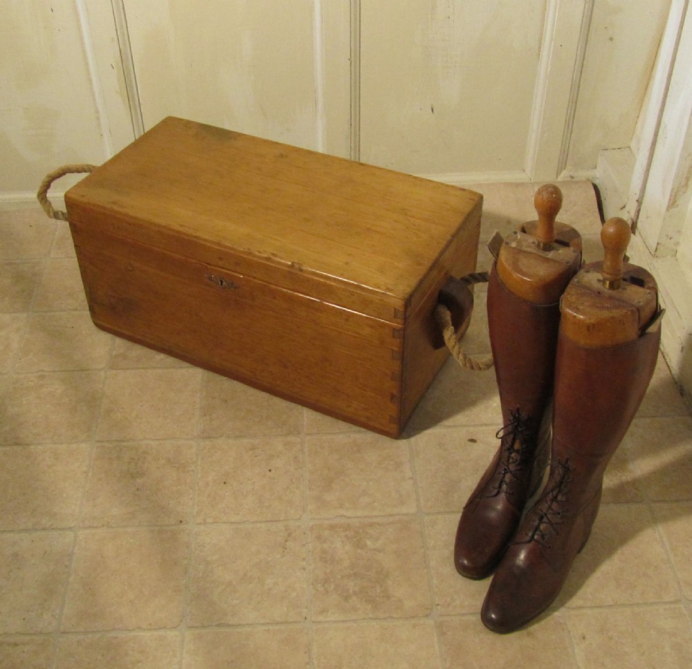 Victorian Pine Carpenters Box or Sea Chest 