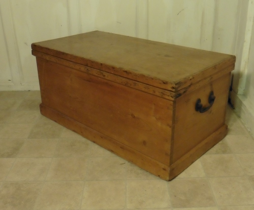 A Large Victorian Pine Blanket Box or Coffee Table