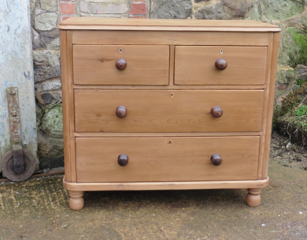 Victorian Stripped Pine Chest of Drawers