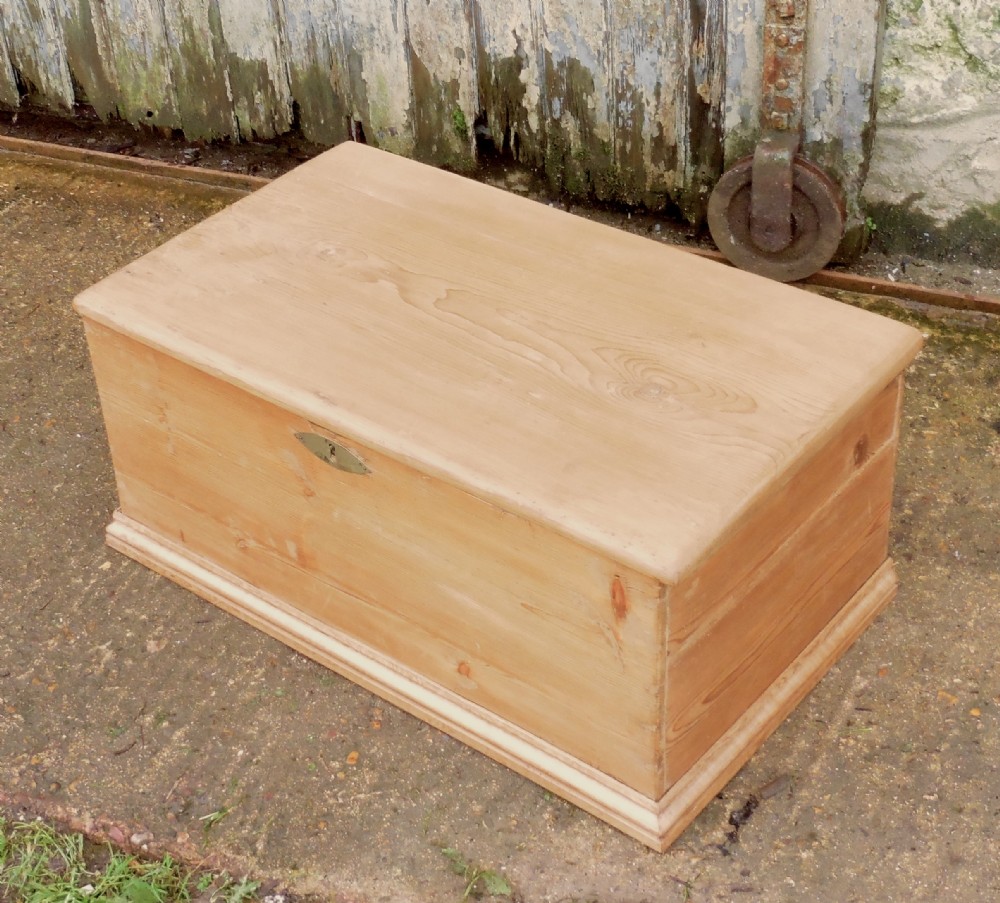 Victorian Pine Blanket Box or Coffee Table