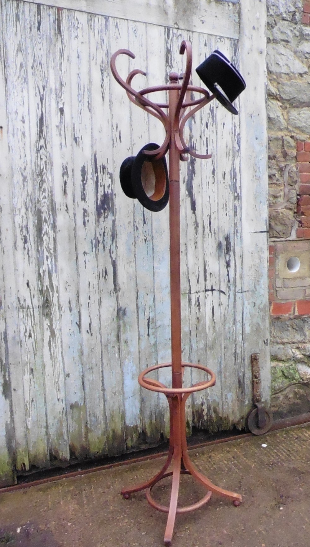 Art Deco Light Coloured Bent Wood Hall Stand