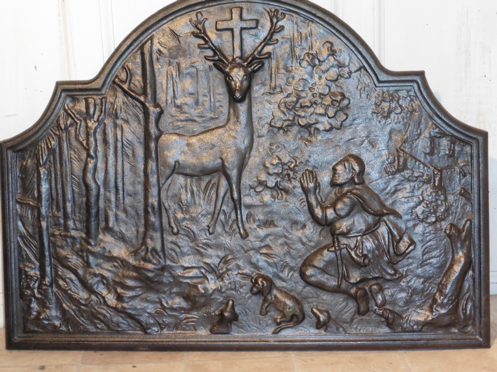 A 19th Century French Cast iron Fire Back