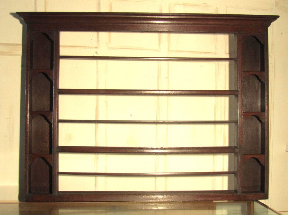 An 18th Century Delft Plate Rack in Oak