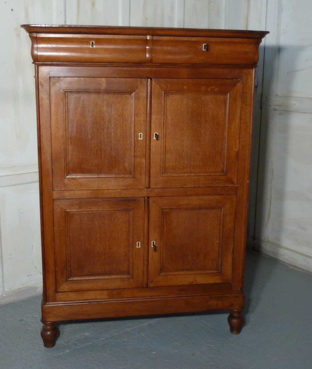Heavy Golden Oak Cupboard