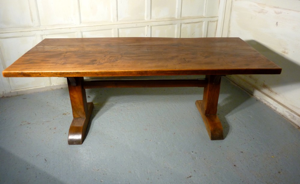 19th Century Country Elm Refectory Table