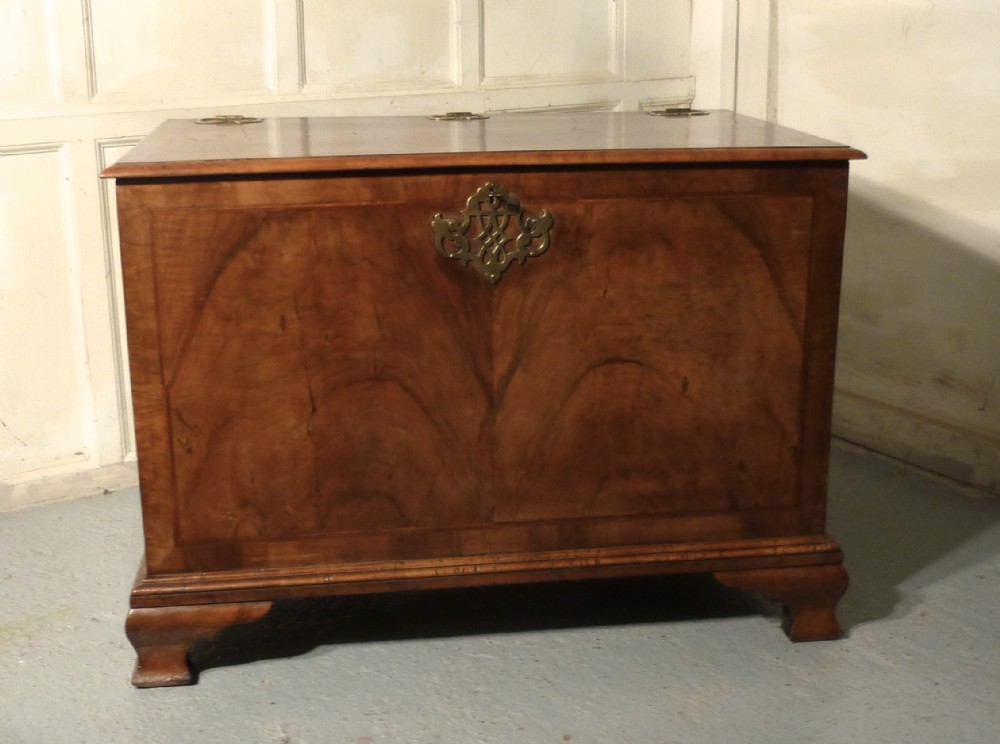 A Large Walnut Coffer, Dower Chest