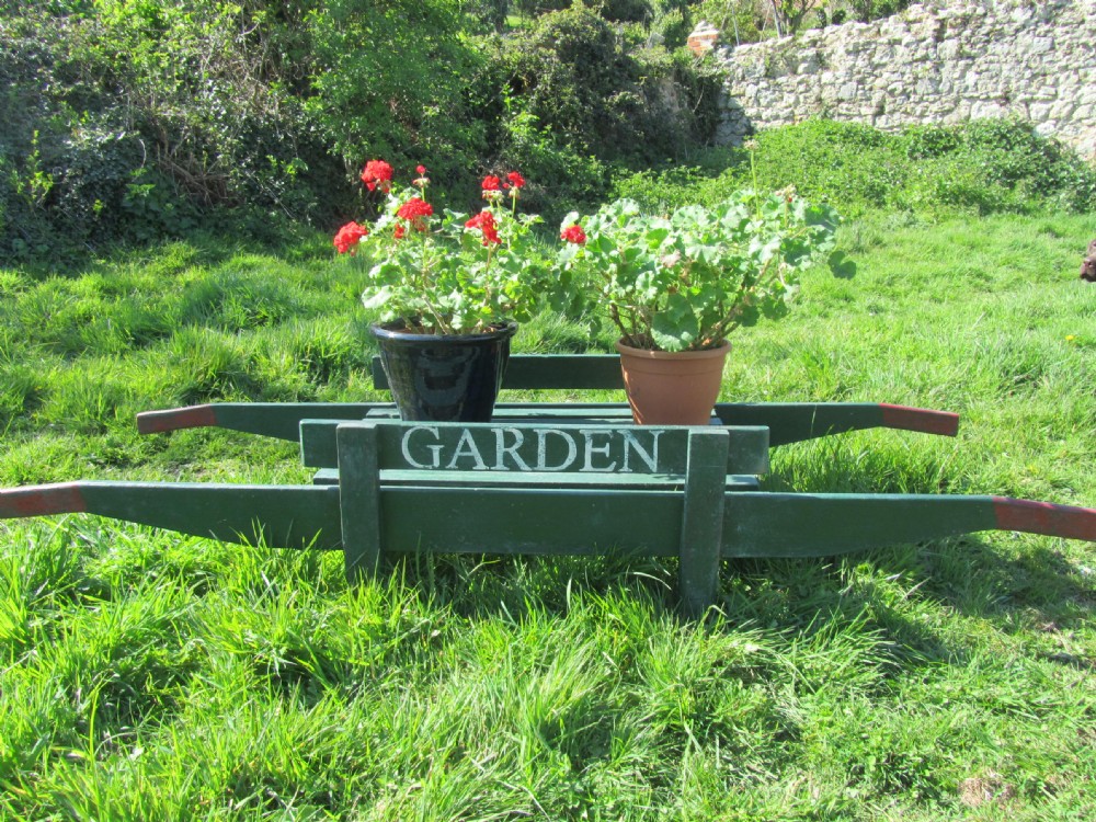 A 19th Century Painted Market Garden Trug or Hand Cart