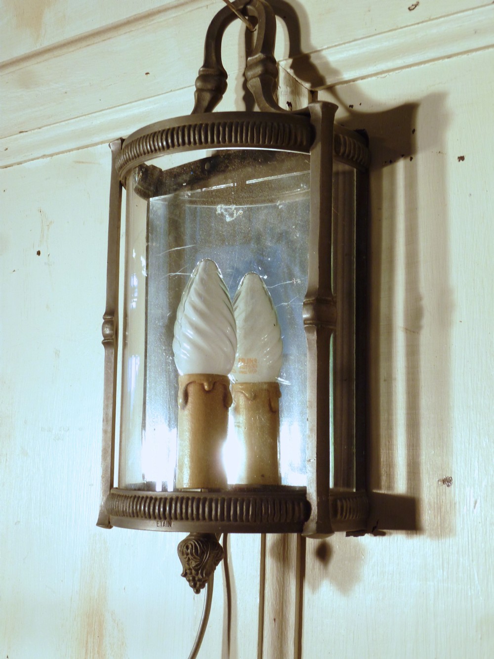 Charming 19th Century French Pewter Wall Light