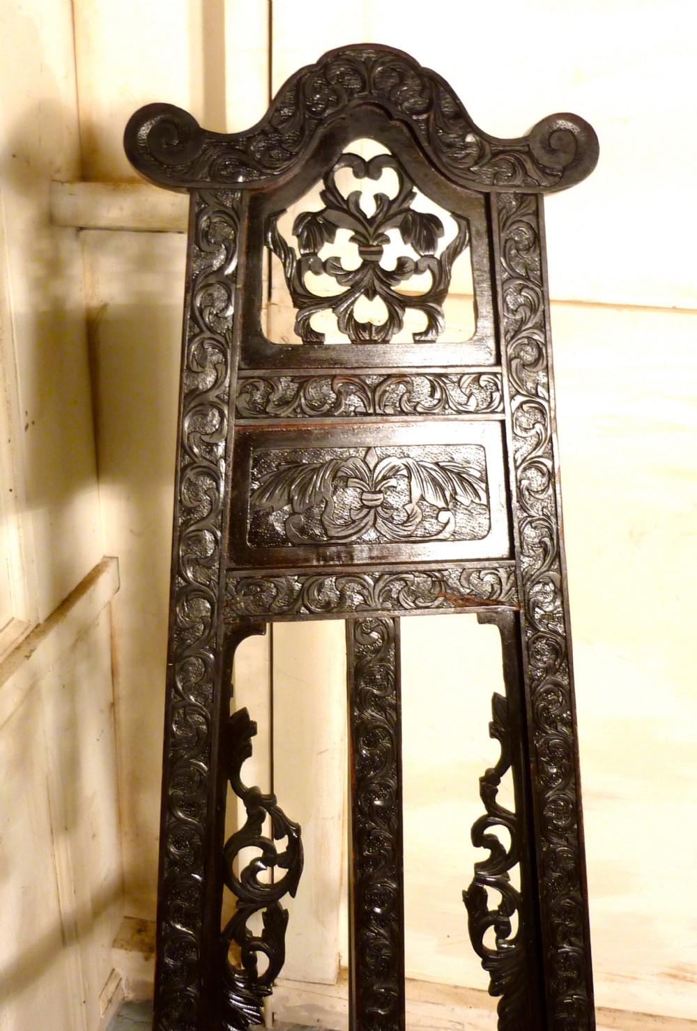 An Unusual Carved Oak Easel