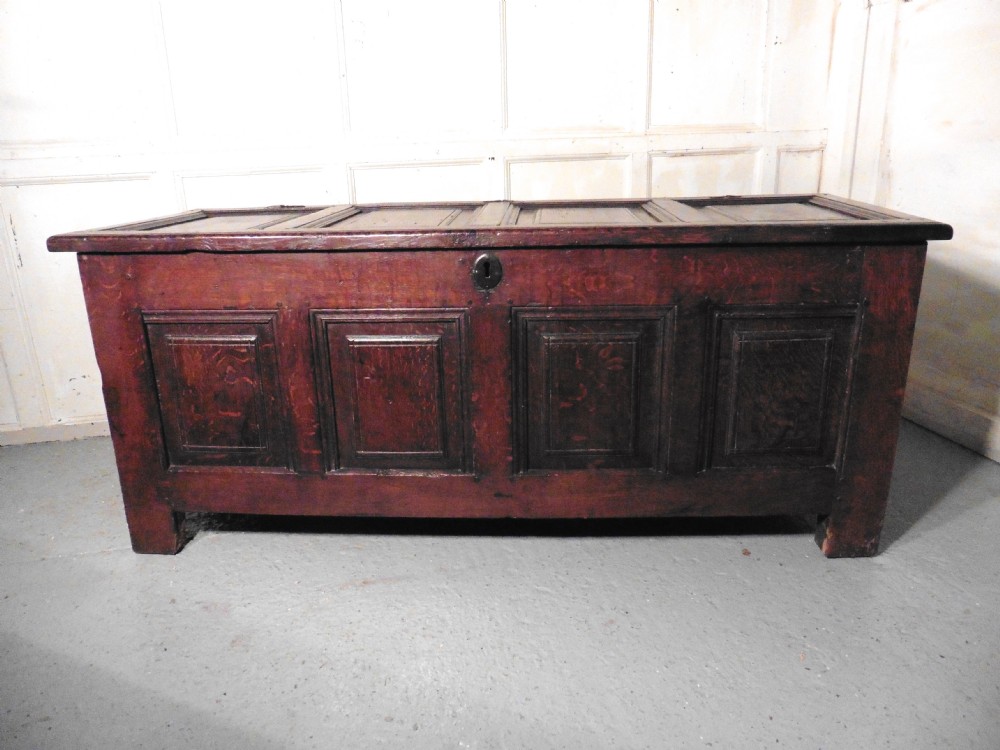 Very Large 17th Century  Oak Coffer 