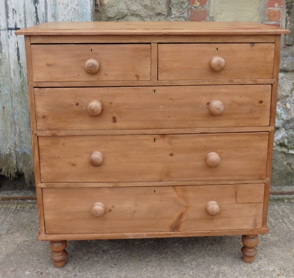 A Large Victorian Pine chest of drawers