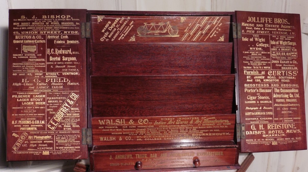 A Charming Victorian Mahogany Stationary Box, South Coast