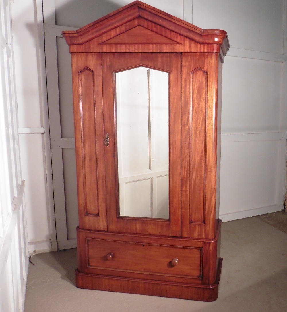 Victorian Mahogany Single Wardrobe 
