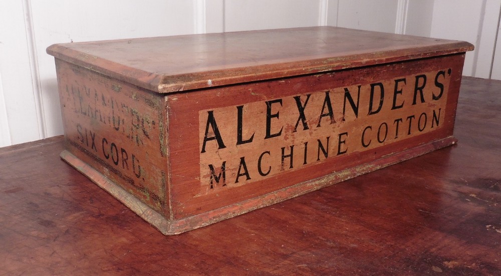Alexanders of Glasgow, Machine Cotton Reel Box Haberdashery Shop Display