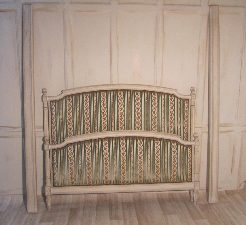 French Louis XVI Double Bed, Shabby and Chic