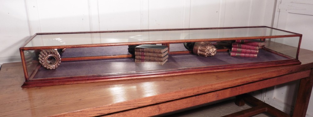 Victorian Mahogany Shop Display Counter Top Cabinet 