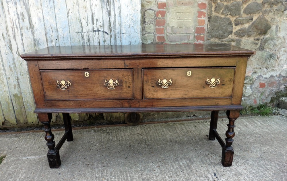 Period Oak and Elm Cottage Dresser Base