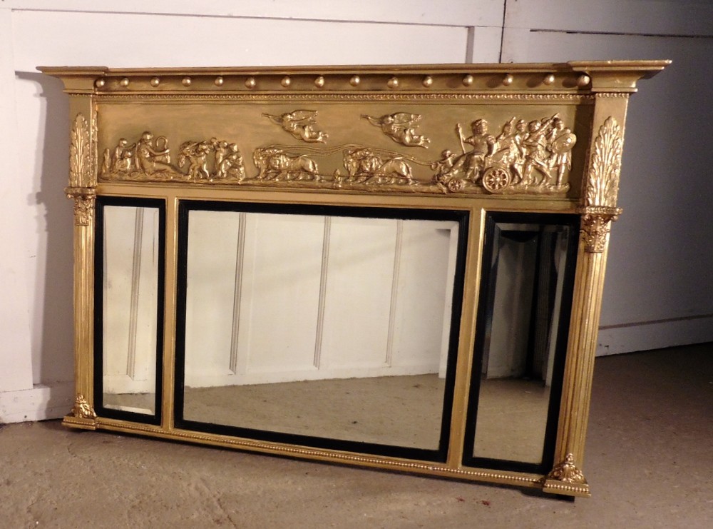 Regency Gilt Mirror or Over Mantle 