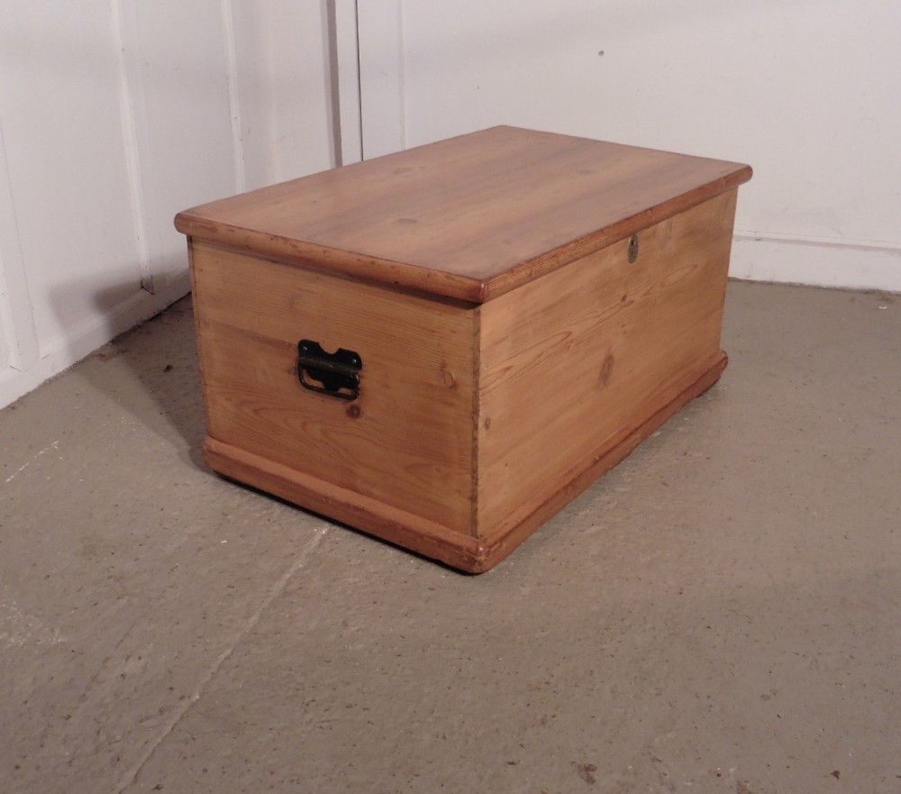 Victorian Pine Blanket Box or Coffee Table