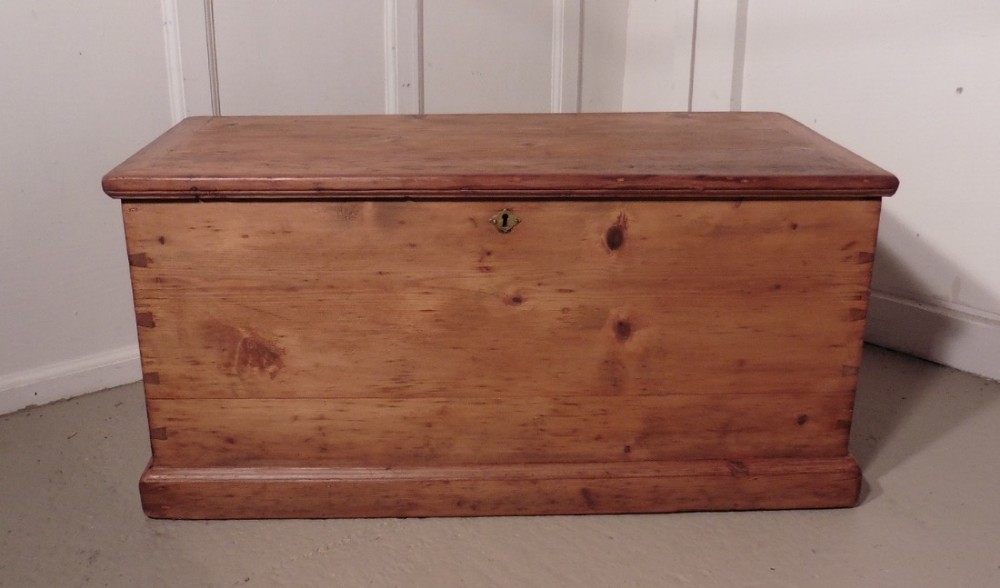 Victorian Pine Blanket Box or Coffee Table