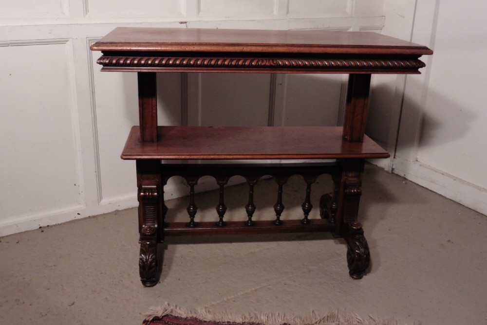 A Pretty French Walnut Side Table