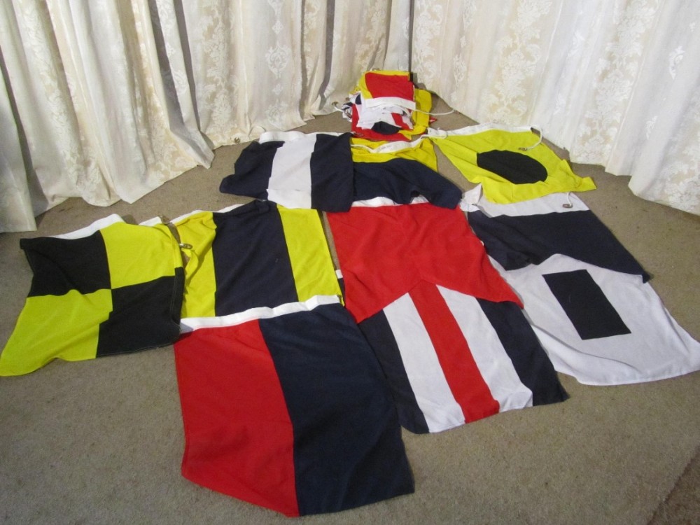 A Set Of Maritime 43 Large Signalling  Flags