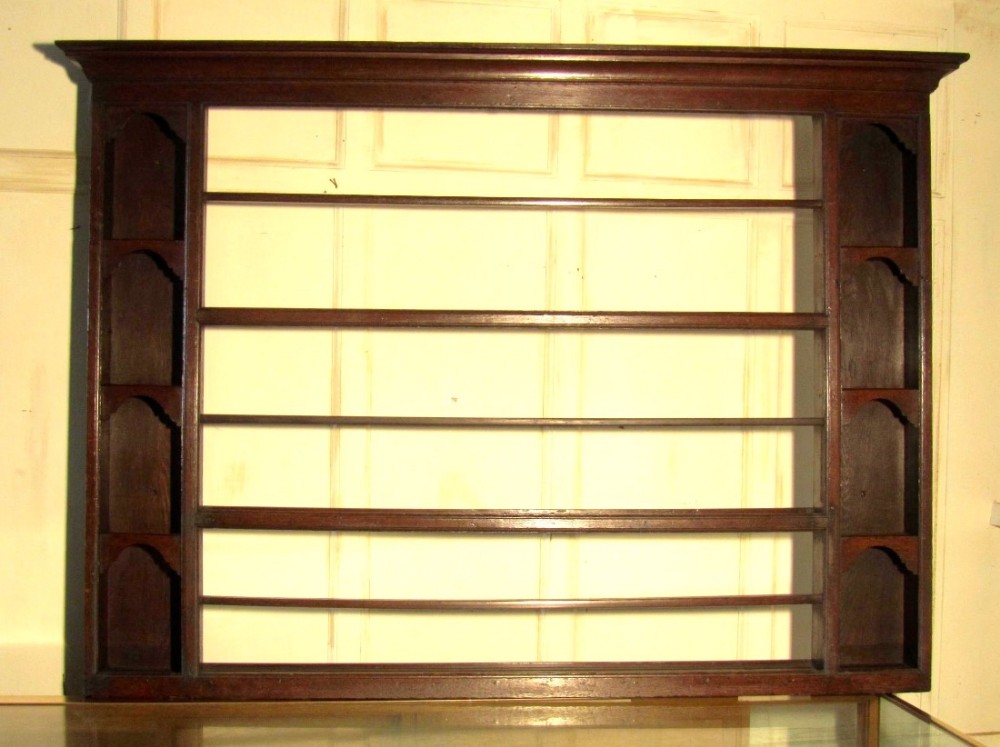 An 18th Century Delft Plate Rack in Oak