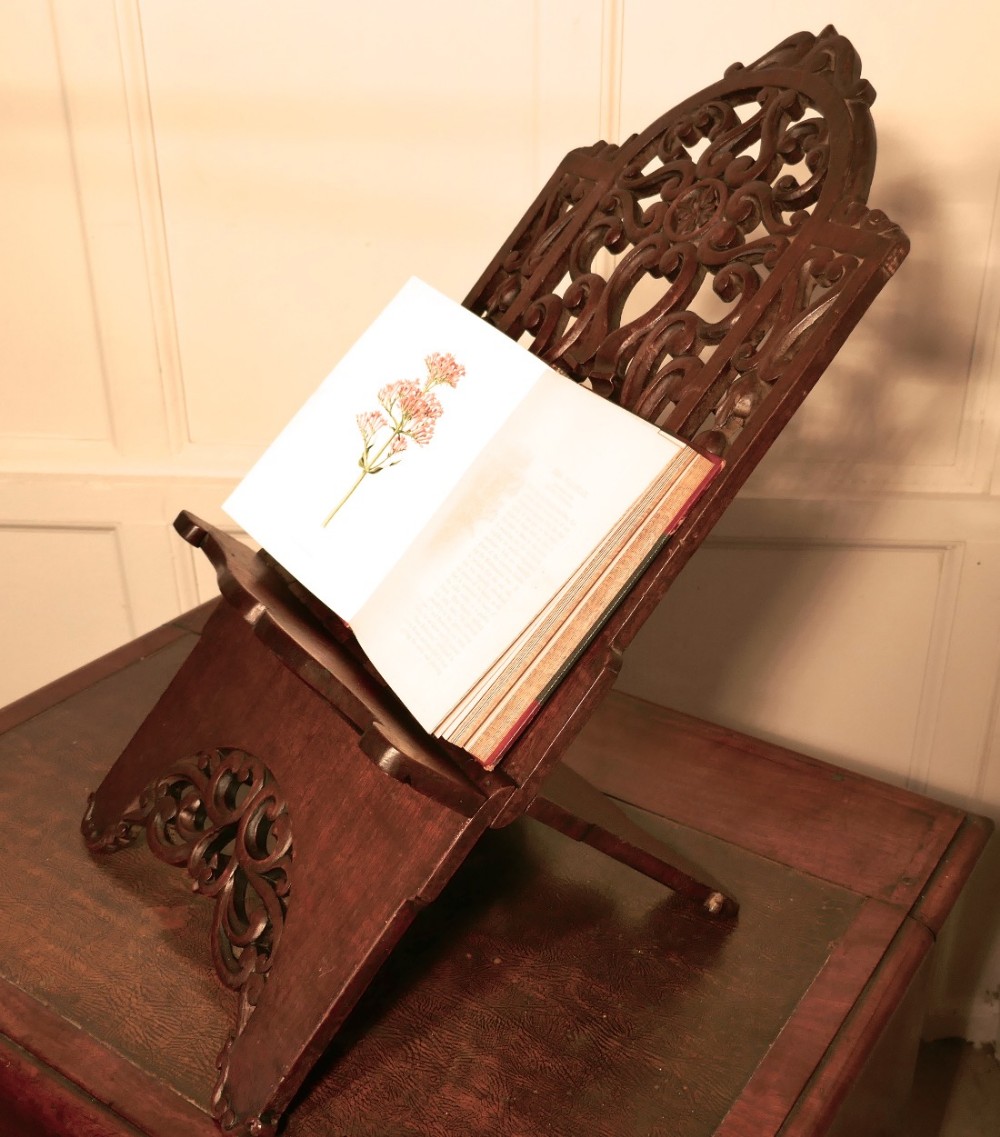 Very Large French Arts and Crafts Book Rest, Ecclesiastical Reading Stand, Lutrin