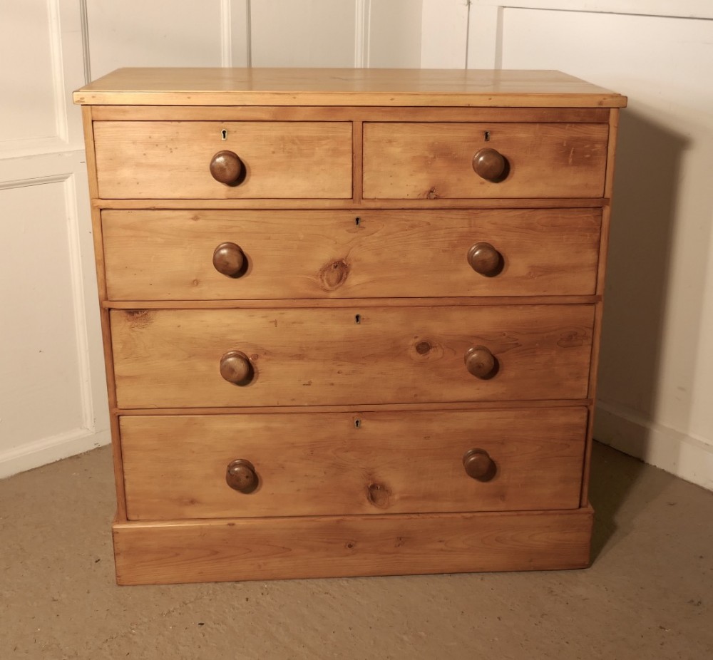 A Large Victorian Pine chest of drawers