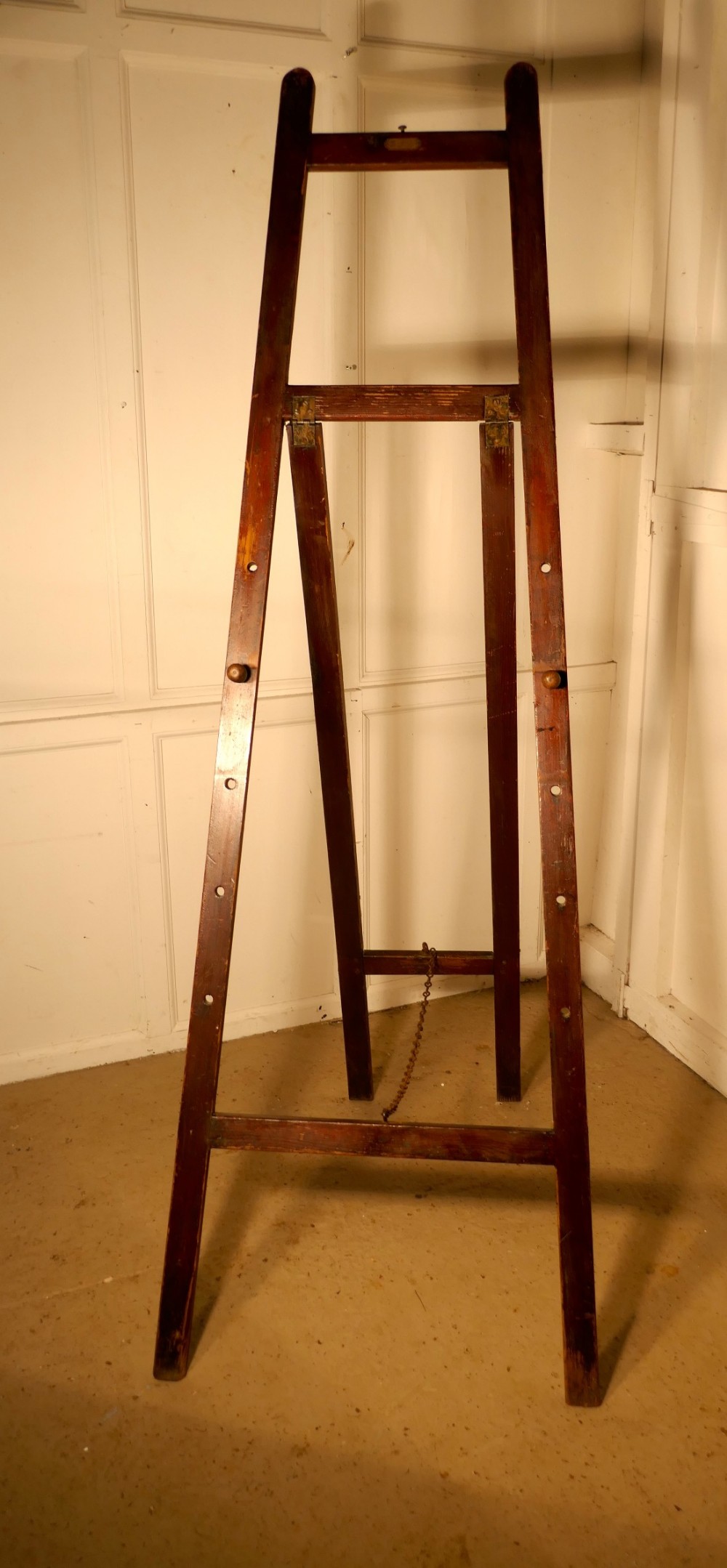 Large Rustic Pine Artists’ Easel, or Blackboard Easel by Philip & Trace Ltd