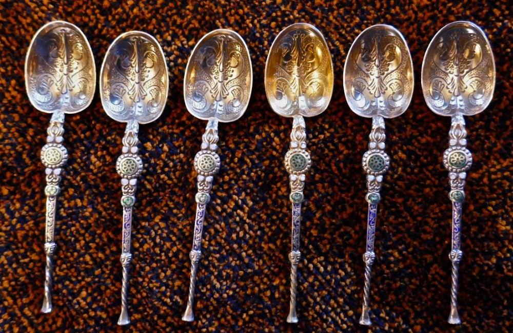 Set of Silver Spoons Commemorating the Coronation of Edward VII & Queen Alexandra 1902